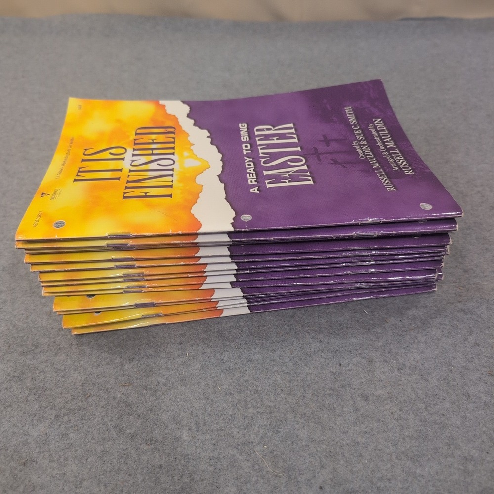 Lot of 14 It Is Finished Ready to Sing Easter Choral Books SATB Russell Mauldin - Picture 2 of 4